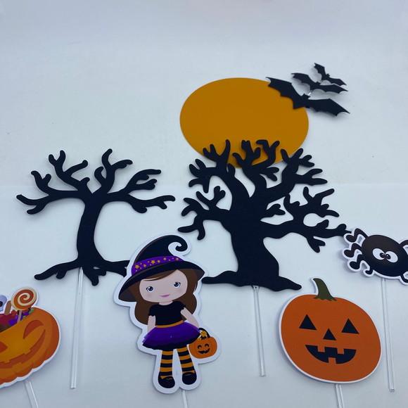 Topo de Bolo Hallowen