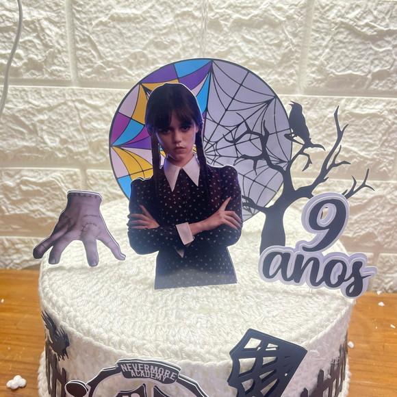 Topper de Bolo Wandinha
