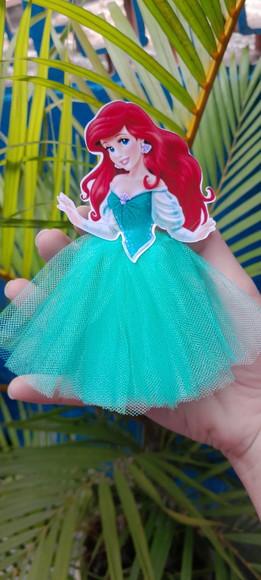 Tubete Saia Ariel/ Pequena Sereia