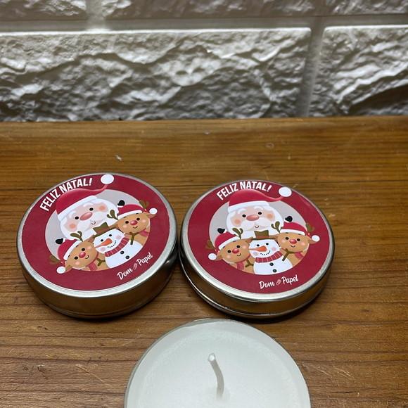 Vela Personalizada de Natal de Cera Vegetal de Soja