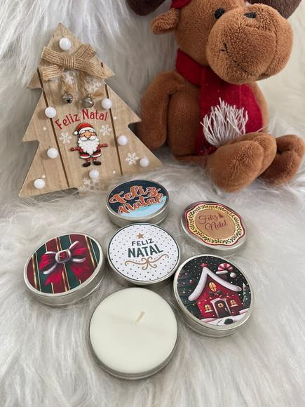 Vela Personalizada de Natal Velas de Cera de Soja