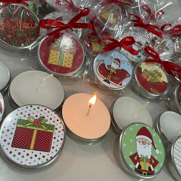 Vela Personalizada de Natal Velas de Cera de Soja