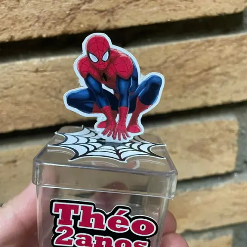 Caixa Acrílica Homem Aranha