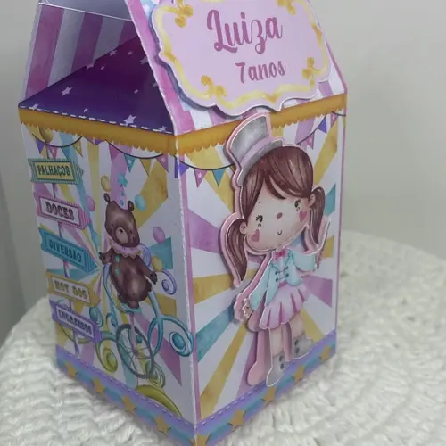 Caixa Milk Circo Rosa
