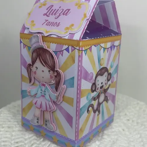 Caixa Milk Circo Rosa