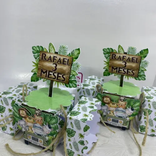 Caixa Milk Safari Aquarelado