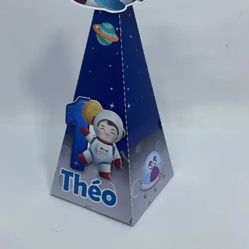 Caixa Pirâmide Astronauta