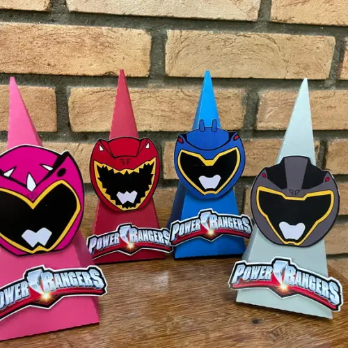Caixa Pirâmide Power Rangers