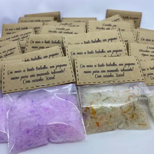 Escalda Pés para Lembrancinha Lapela Personalizada 30gr