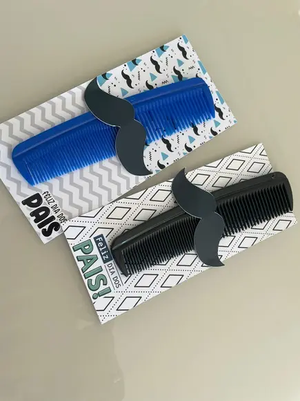 Lembrancinha para Dia dos Pais Cartão Personalizado + Pente