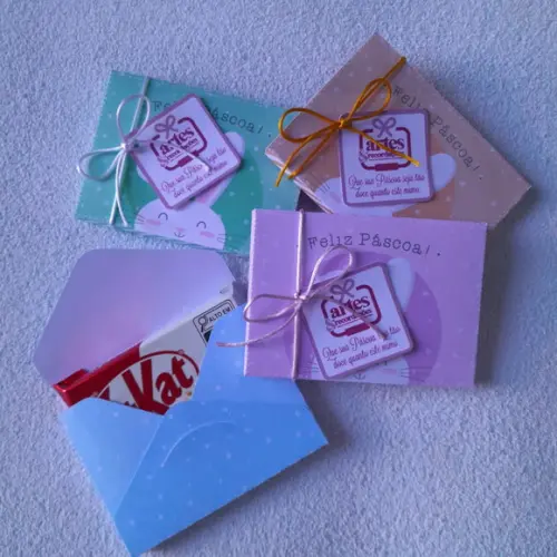 Lembrancinha Personalizada de Pascoa / Porta Kitkat