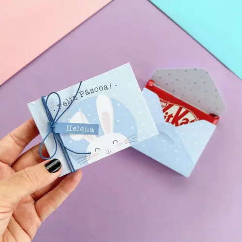 Lembrancinha Personalizada de Pascoa / Porta Kitkat