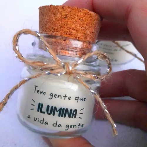 Lembrancinha Vela Perfumada / Vidrinho com Rolha