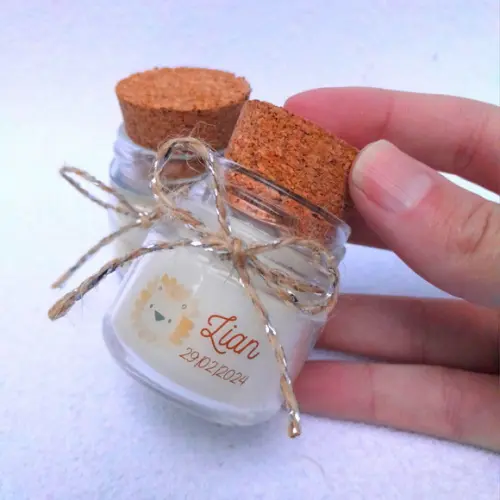 Lembrancinha Vela Perfumada / Vidrinho com Rolha