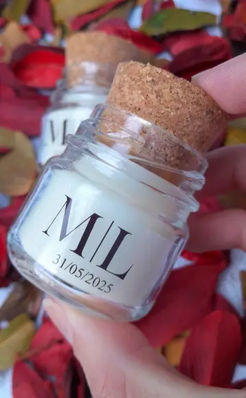 Lembrancinha Vela Perfumada / Vidrinho com Rolha