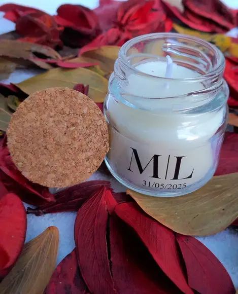 Lembrancinha Vela Perfumada / Vidrinho com Rolha