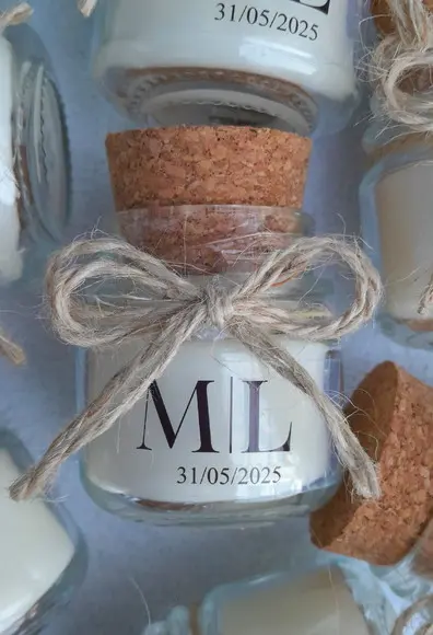 Lembrancinha Vela Perfumada / Vidrinho com Rolha