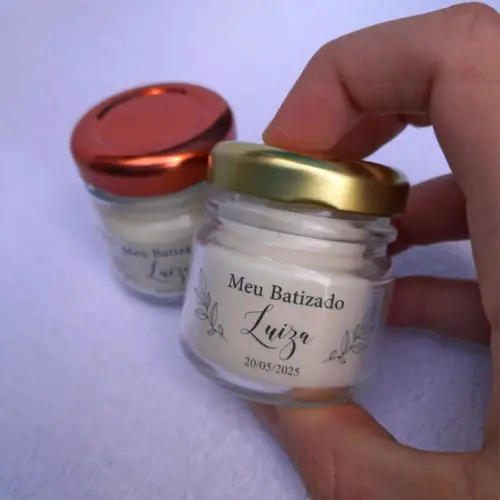 Lembrancinha Vela Perfumada / Vidrinho com Tampa