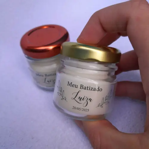 Lembrancinha Vela Perfumada / Vidrinho com Tampa