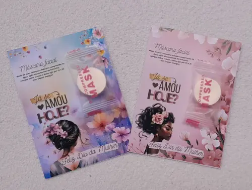 Mascara Comprimida + Cartão Personaliza Dia da Mulher