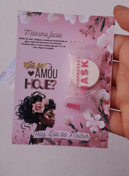 Mascara Comprimida + Cartão Personaliza Dia da Mulher