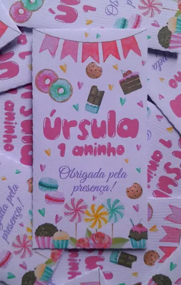 Sache Perfumado (envelope) Personalizado Menina