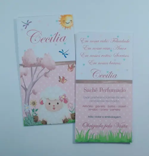 Sache Perfumado (envelope) Personalizado Menina