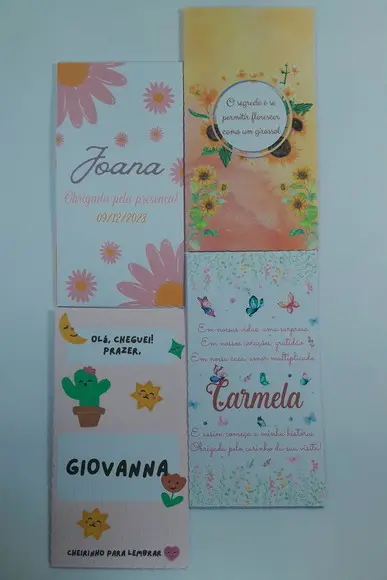 Sache Perfumado (envelope) Personalizado Menina