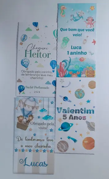 Sache Perfumado (envelope) Personalizado Menino
