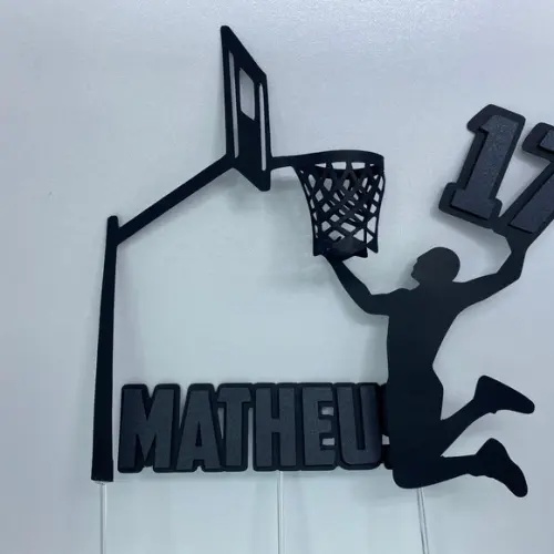 Topo de bolo Basquete