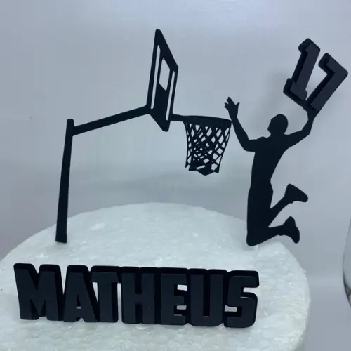Topo de bolo Basquete