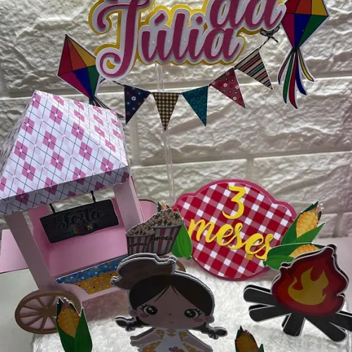 Topo de Bolo Festa Junina