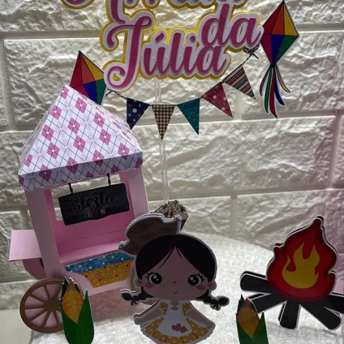 Topo de Bolo Festa Junina