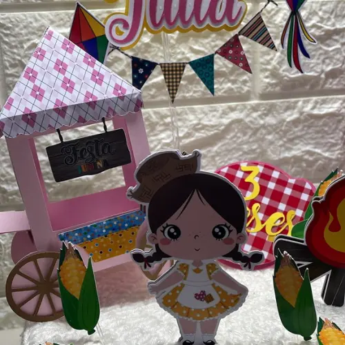 Topo de Bolo Festa Junina