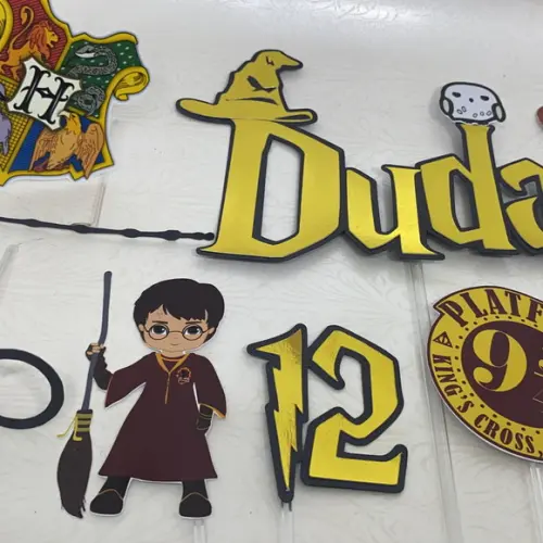 Topo para bolo Harry Potter