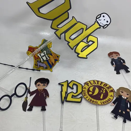 Topo para bolo Harry Potter