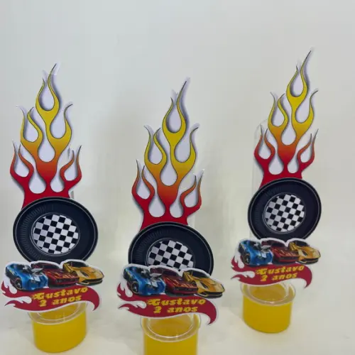 Tubete Personalizado Hotwheels