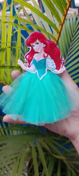 Tubete Saia Ariel/ Pequena Sereia