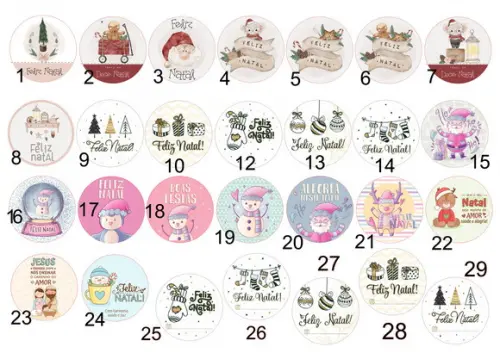 Vela Personalizada de Natal Velas de Cera de Soja