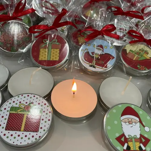Vela Personalizada de Natal Velas de Cera de Soja