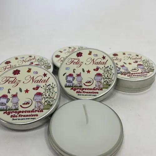 Vela Personalizada de Natal Velas de Cera de Soja