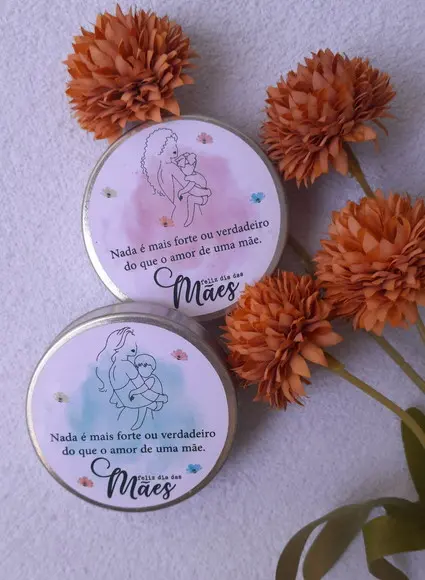 Velas Aromáticas Personalizadas - Dia das Mães