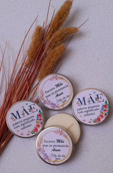 Velas Aromáticas Personalizadas - Dia das Mães
