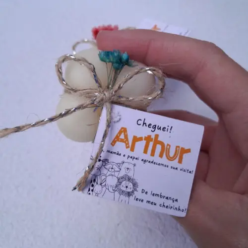 Velas Bubble com Tag Personalizada