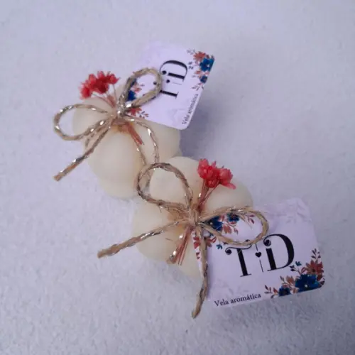 Velas Bubble com Tag Personalizada