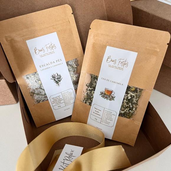 Kit Relax | Chá de Camomila e Escalda Pés