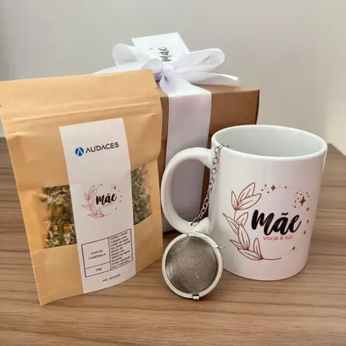 Kit Chá Caneca Personalizada