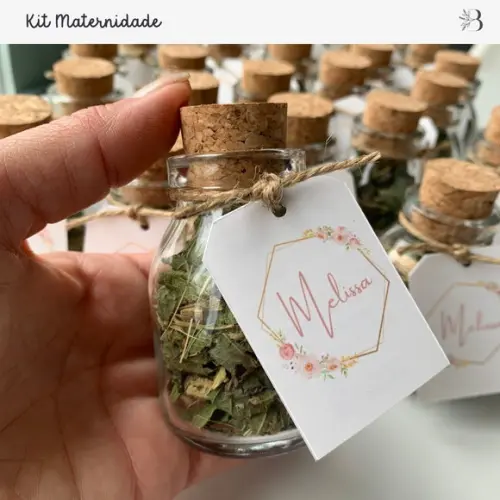 Kit Maternidade | Vidrinho de Chá e Álcool em Gel