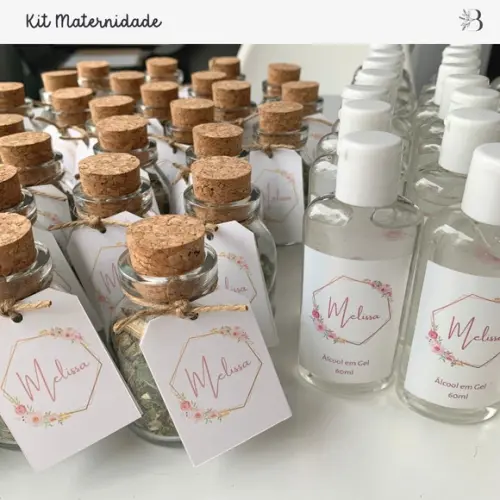 Kit Maternidade | Vidrinho de Chá e Álcool em Gel