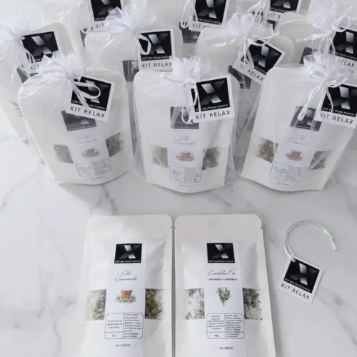 Kit Relax Saco de Organza | Escalda Pés e Chá